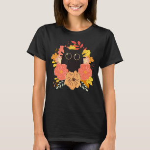 Lustiges schwarzes Katzen-T-Shirt, schwarzes Katze T-Shirt