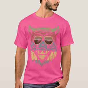 Lustiges Schwein Retro Jäger Männer Jagd Wildschwe T-Shirt