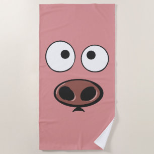 Lustiges Schwein Strandtuch