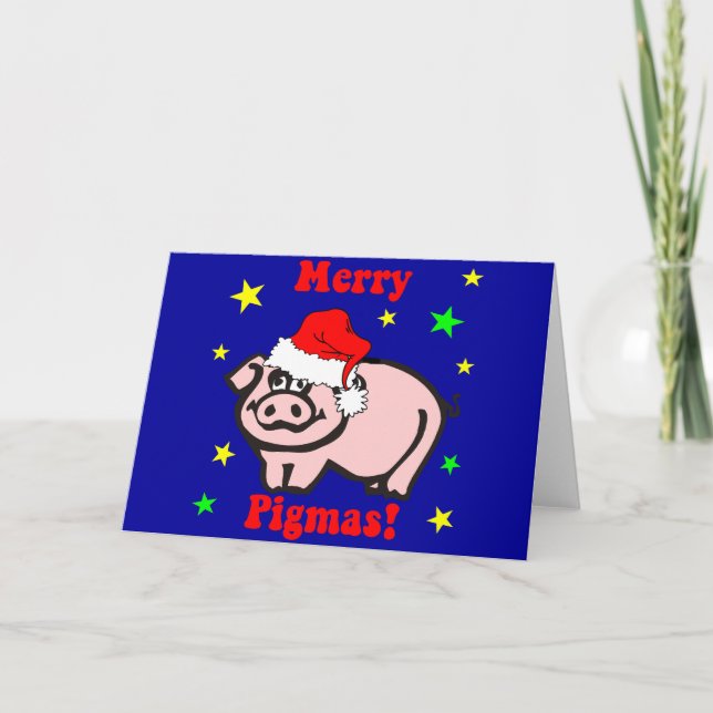 Lustiges Schwein Weihnachten (Vorderseite)