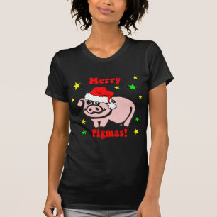 Lustiges Schwein Weihnachten T-Shirt