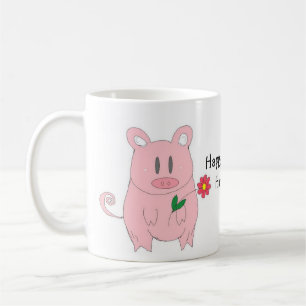Lustiges Schweinchen Tasse