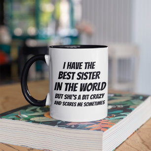 Lustiges Schwester-Geschenk, Geburtstagsgeschenk, Tasse