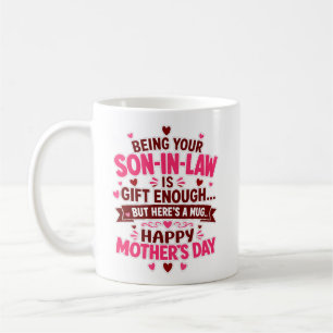 Lustiges Schwiegerson-Geschenk genug Muttertag Kaffeetasse