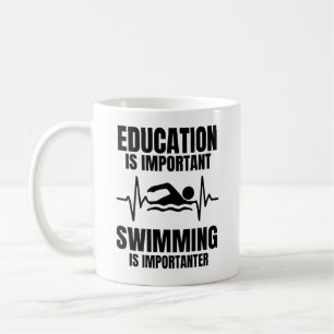 Lustiges Schwimmgeschenk für Schwimmer und Schwimm Kaffeetasse