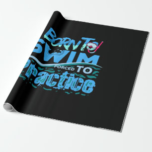 Lustiges Schwimmgeschenk Schwimm Design Geschenkpapier