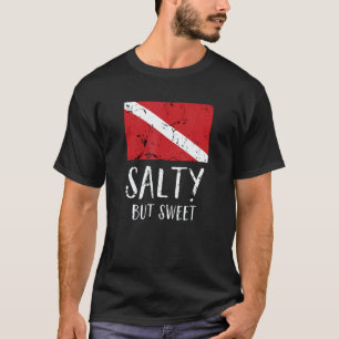 Lustiges Scuba-Taucher-T-Shirt Taucherflagge Scuba T-Shirt
