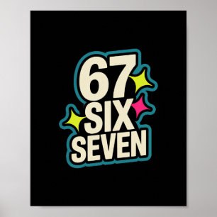 Lustiges Sechs Sieben 6 7 Meme 1 Poster
