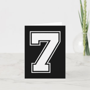 Lustiges Sechs Sieben 6 7 Meme Design  Karte