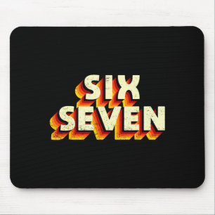 Lustiges Sechs Sieben 6 7 Meme Design Mousepad
