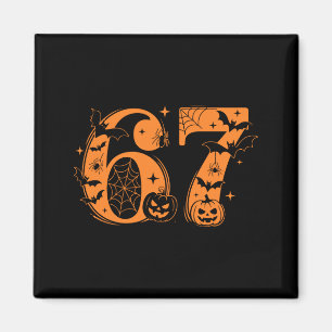 Lustiges Sechs Sieben 6 7 Meme Design Paare Hallow Magnet