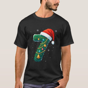 Lustiges Sechs Sieben 6 7 Meme-Design Paare Weihna T-Shirt