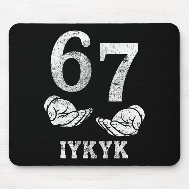 Lustiges sechs sieben 6 7 Meme g alpha Slang wenn  Mousepad (Vorne)
