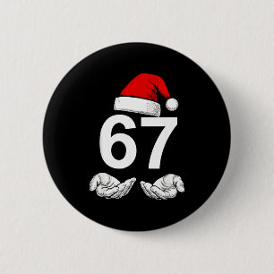 Lustiges Sechs Sieben 6 7 Meme Gen Alpha Slang Wei Button