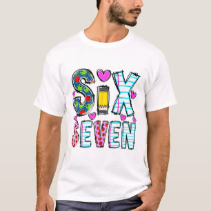 Lustiges Sechs Sieben 6 7 Meme Lehrer Design Für M T-Shirt