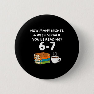 Lustiges Sechs Sieben 6 7 Meme Lehrer Design Lesen Button
