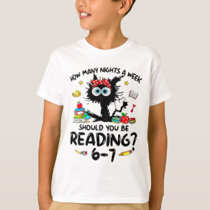 Lustiges Sechs Sieben 6 7 Meme Lehrer Design Lesen T-Shirt