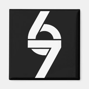 Lustiges Sechs Sieben 6 7 Meme Sagen Gen Alpha Sla Magnet