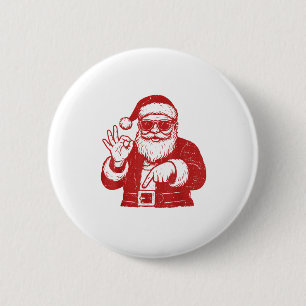 Lustiges Sechs Sieben Meme 67 Weihnachten Brainrot Button