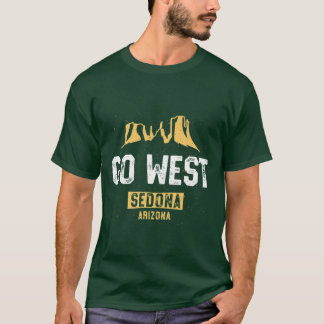 Lustiges Sedona-Shirt Go West Arizona Urlaub Wande T-Shirt