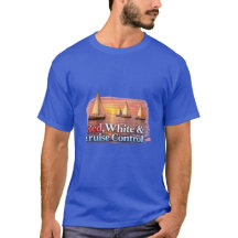 Lustiges Segel-Shirt Rot Weiß & Cruise Control | P