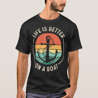 Lustiges Segelboot Segler Bootsleben Ist Besser Au T-Shirt