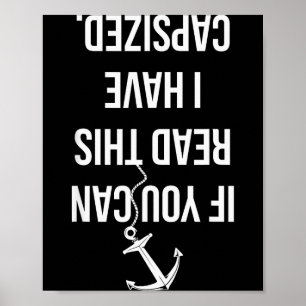Lustiges Segeln Nautical Booten Segelboot Liebhabe Poster