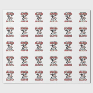 Lustiges selektives Hörkuh-Vintage-Shirt-Design_1 Geschenkpapier