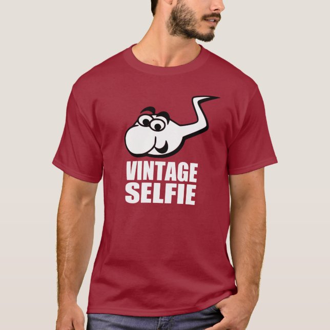 LUSTIGES SELFIE T-Shirt (Vorderseite)