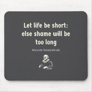 Lustiges Shakespeare-Zitat Theater Englische Liter Mousepad