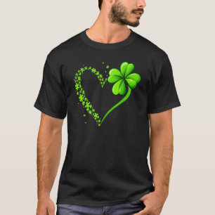 Lustiges Shamrock-Puzzle-Herz St. Patrick's Day Au T-Shirt