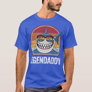 Lustiges Shark-T-Shirt Retro Legendaddy Dad Gesche T-Shirt