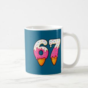 Lustiges Shirt 67 Eis-Drip-Meme Kaffeetasse