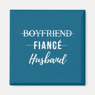 Lustiges Shirt Freund Verlobter Ehemann Hochzeit B Magnet
