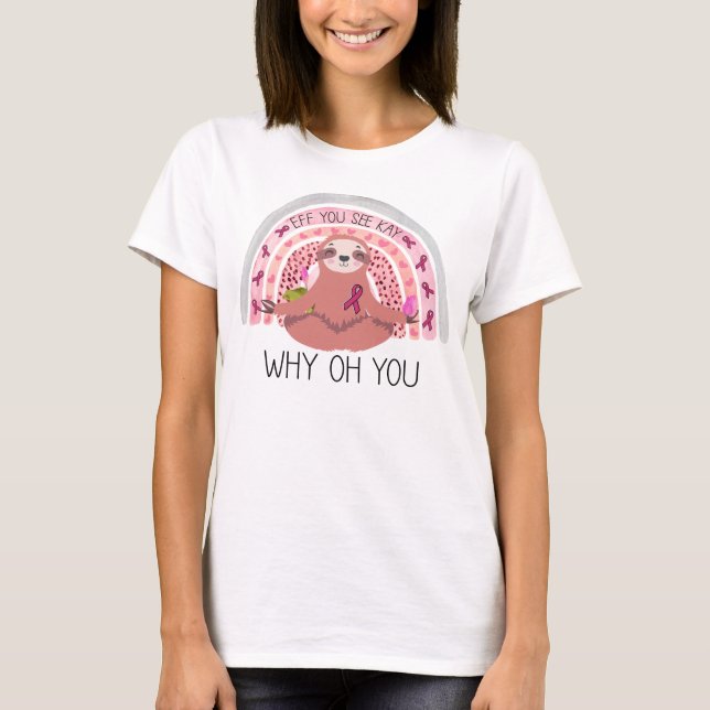 lustiges Shirt mit Brustkrebs (Vorderseite)