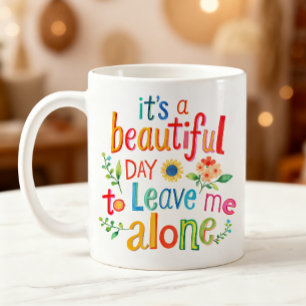 Lustiges Shirt Perfekter Tag Lass mich in Ruhe Bun Kaffeetasse