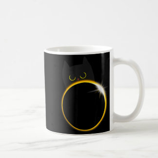 Lustiges Shirt Sonnenfinsternis schwarze Katzenlie Kaffeetasse