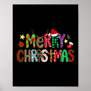 Lustiges Shirt Weihnachtslichter Rote Santa Hut Xm Poster