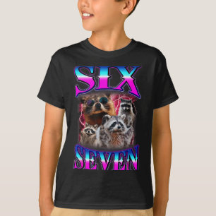 Lustiges Six Seven 67 Meme 67 Waschbär Meme Bootle T-Shirt