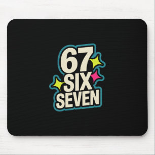 Lustiges Six Seven 6 7 Meme 1 Mousepad