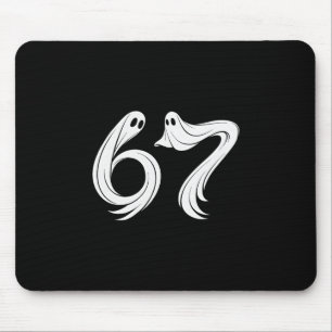 Lustiges Six Seven 6 7 Meme 67 Design Geist Hallow Mousepad