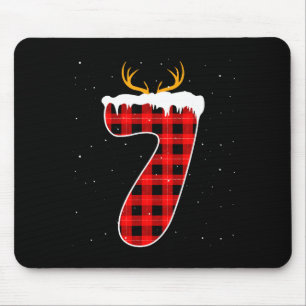 Lustiges Six Seven 6 7 Meme 67 Weihnachten Rot Kar Mousepad