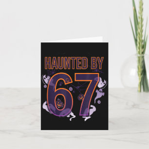 Lustiges Six Seven 6 7 Meme Design Paare Halloween Karte