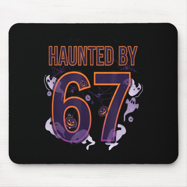 Lustiges Six Seven 6 7 Meme Design Paare Halloween Mousepad (Vorne)