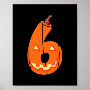 Lustiges Six Seven 6 7 Meme Design Paare Halloween Poster