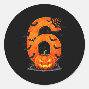 Lustiges Six Seven 6 7 Meme Design Paare Halloween Runder Aufkleber