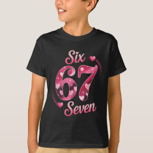 Lustiges Six Seven 6 7 Meme für Männer Frauen Kind T-Shirt