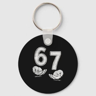 Lustiges Six Seven 6 7 Meme Shirt 6 7 Hände Schlüsselanhänger