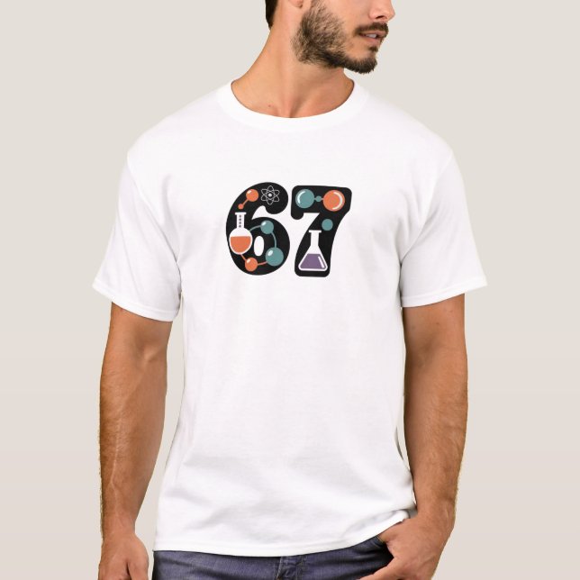Lustiges Six Seven Meme, Physikalische Chemie T-Shirt (Vorderseite)