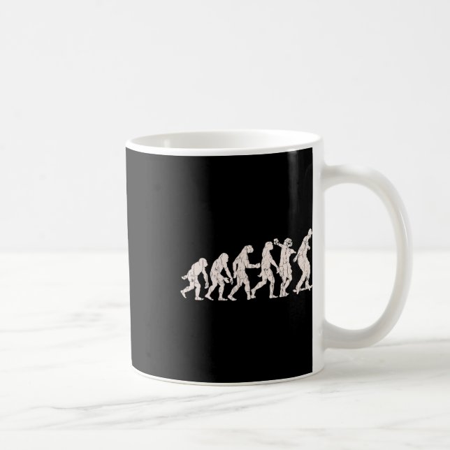 Lustiges Skateboarding-Evolutionsdesign für Skateb Kaffeetasse (Rechts)